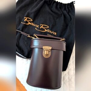 Baera Baera Leather Bag with Antique brass Clasp